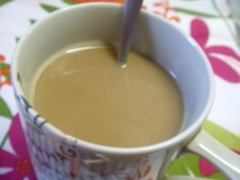 マロン風味のコーヒー